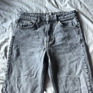 Topshop straight leg high waisted jeans size 28